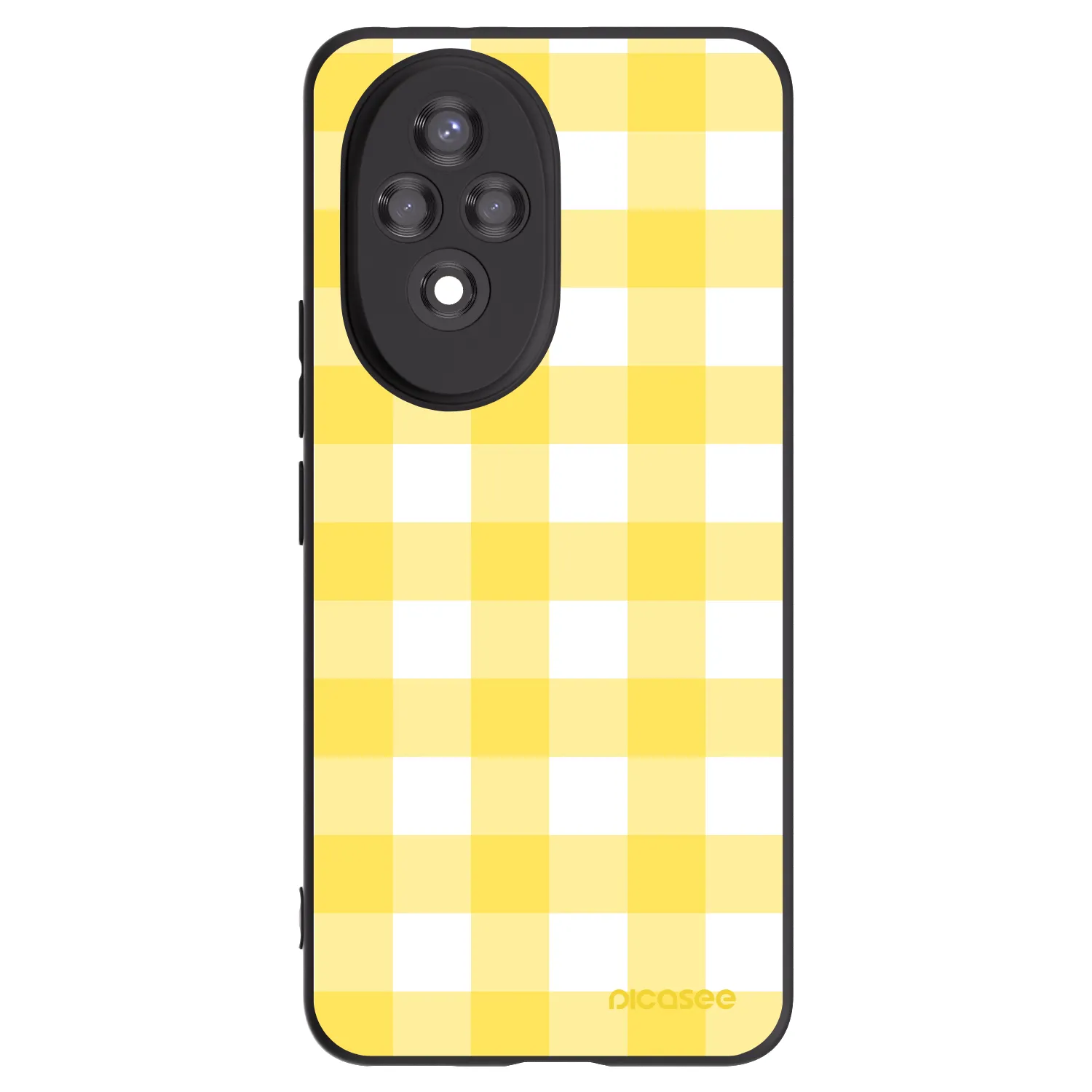 Picasee Honor 200 Pro 5G Hülle - Schwarzes Silikon - Gride lemon