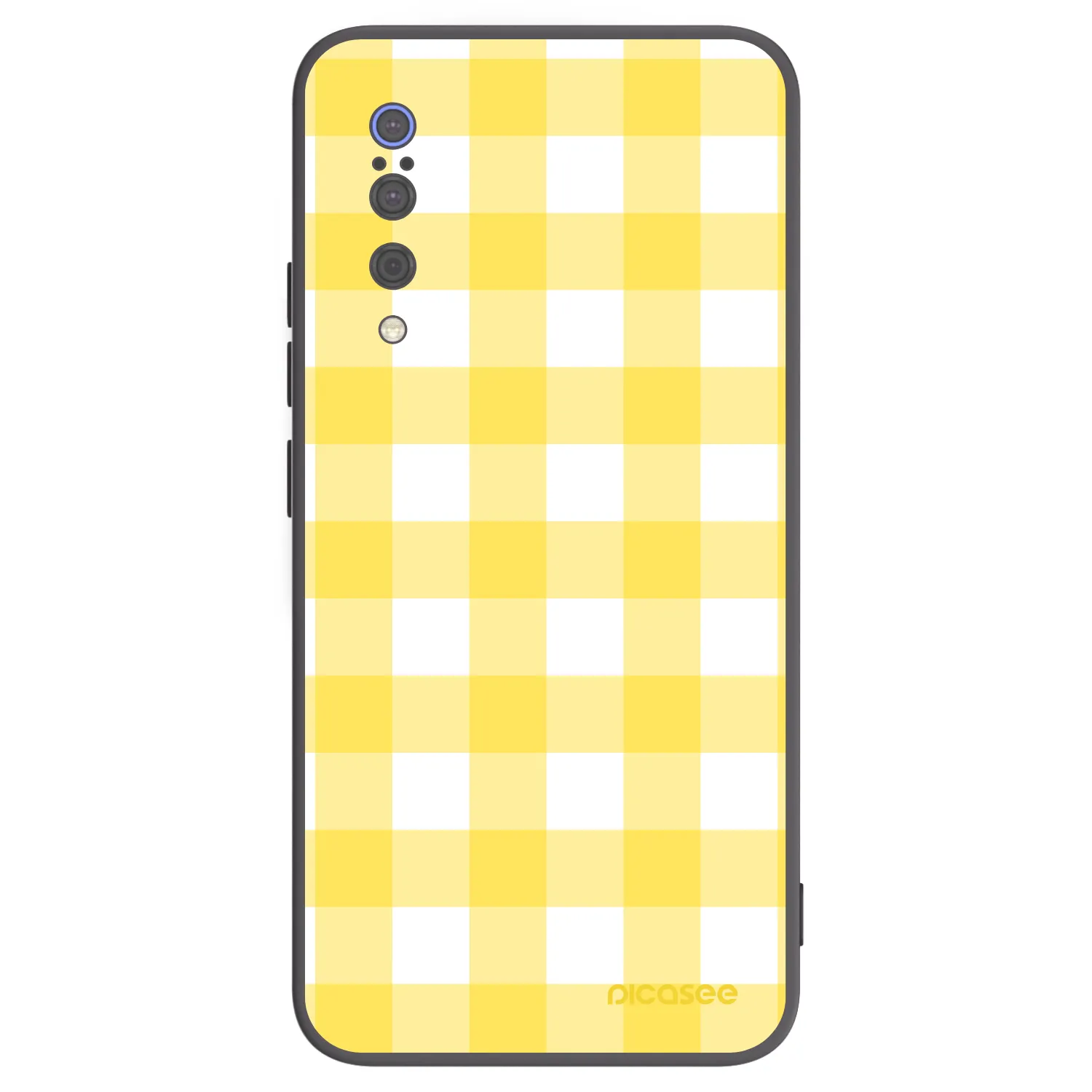 Picasee Xiaomi Mi 9 Hülle - Schwarzes Silikon - Gride lemon