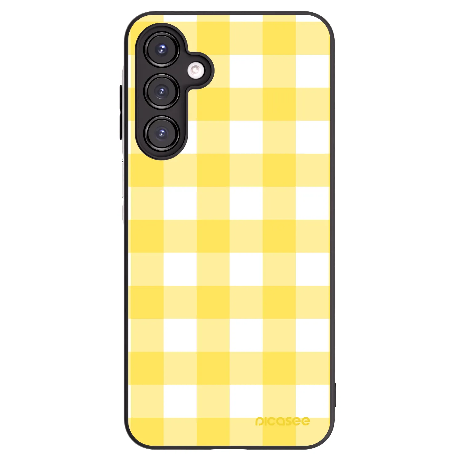 Picasee Samsung Galaxy A16 5G Hülle - Schwarzes Silikon - Gride lemon