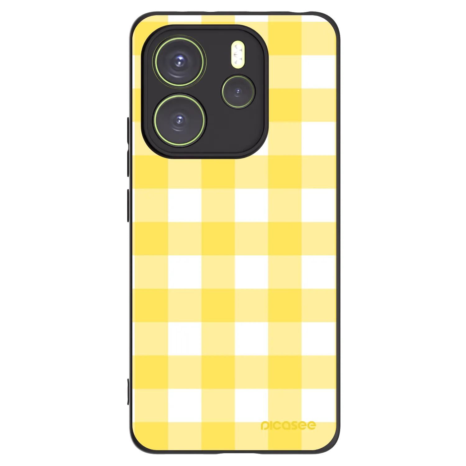 Picasee Xiaomi Redmi Note 14 4G Hülle - Schwarzes Silikon - Gride lemon
