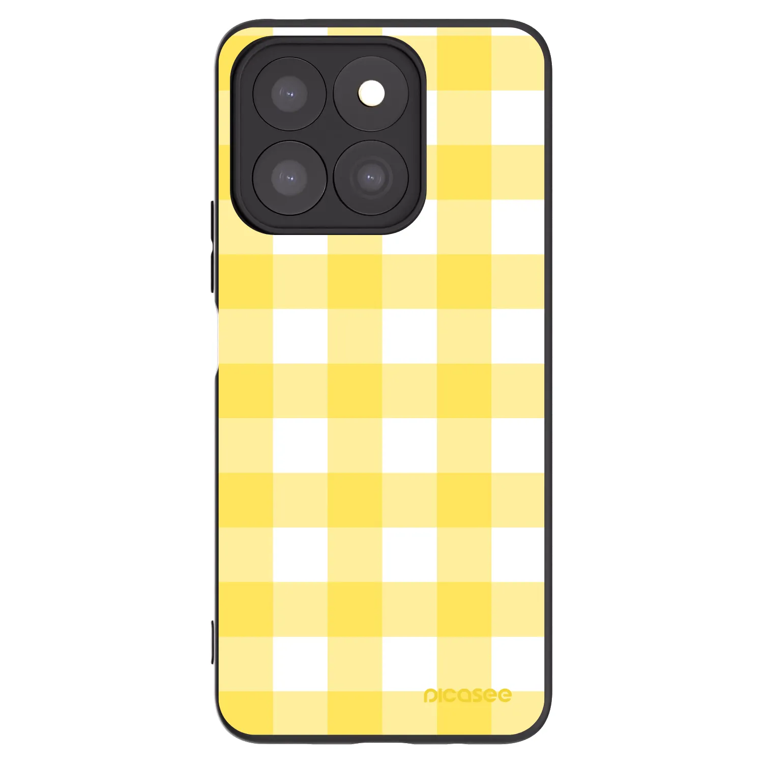 Picasee Honor X8c Hülle - Schwarzes Silikon - Gride lemon