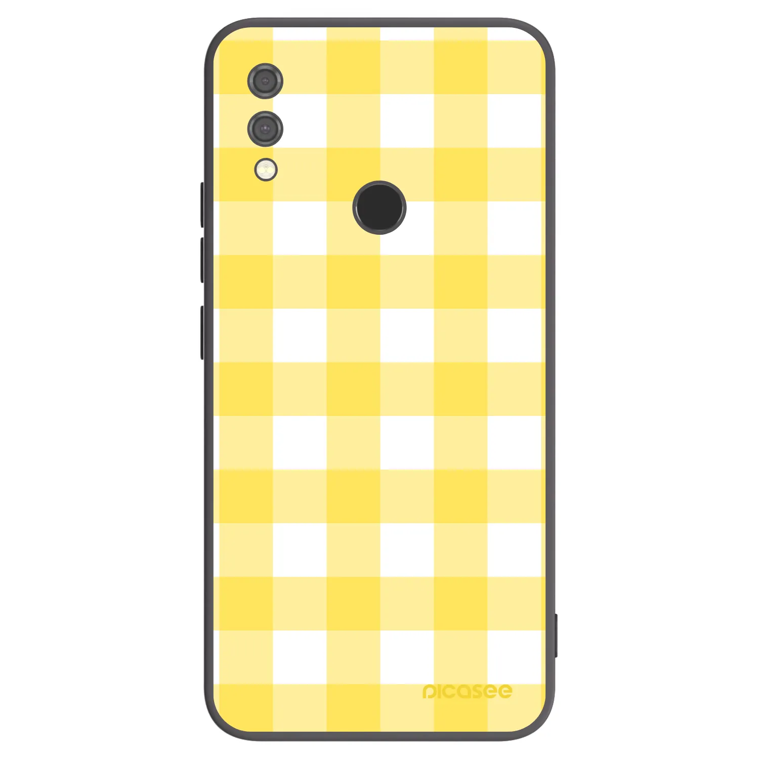 Picasee Xiaomi Redmi Note 7 Hülle - Schwarzes Silikon - Gride lemon