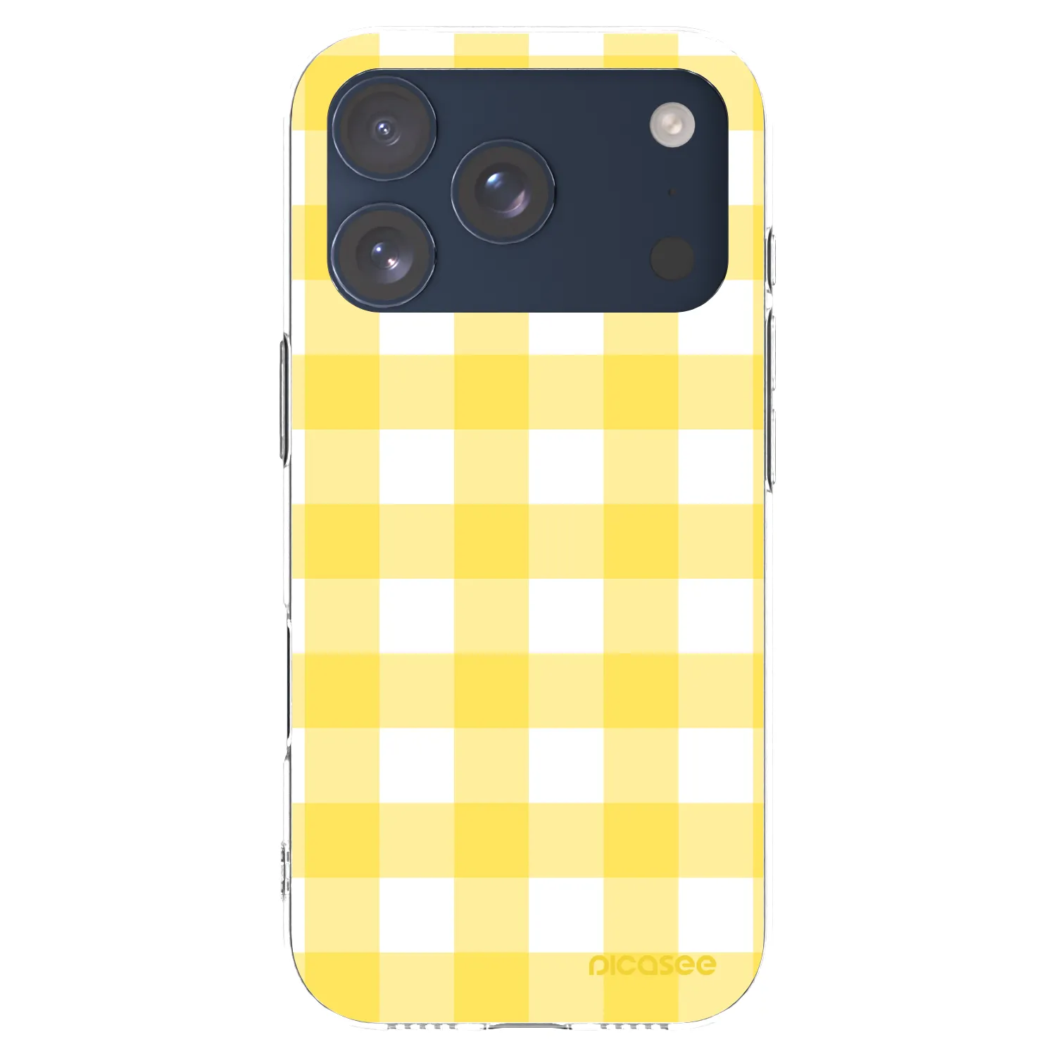 Picasee Apple iPhone 17 Pro Hülle - Transparentes Silikon - Gride lemon