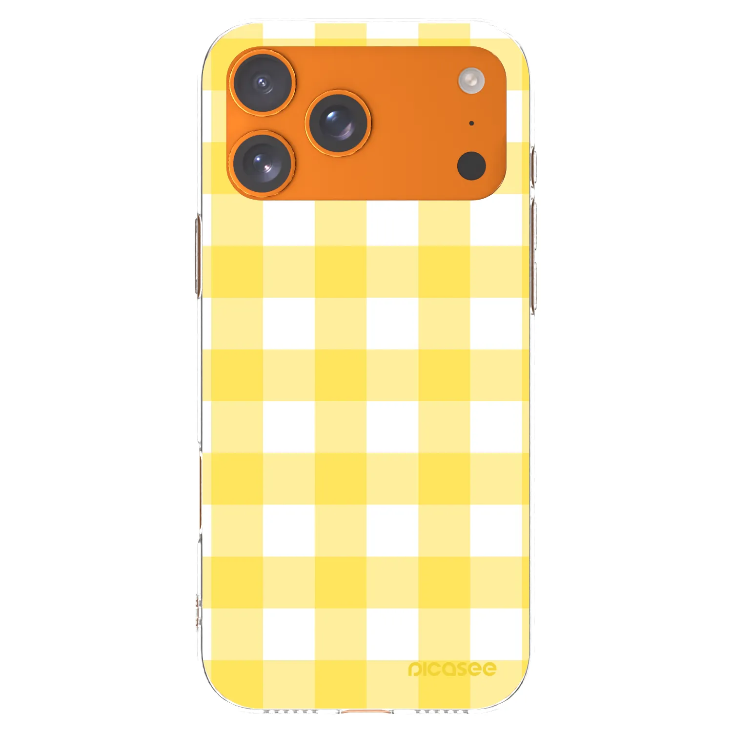 Picasee Apple iPhone 17 Pro Max Hülle - Transparentes Silikon - Gride lemon
