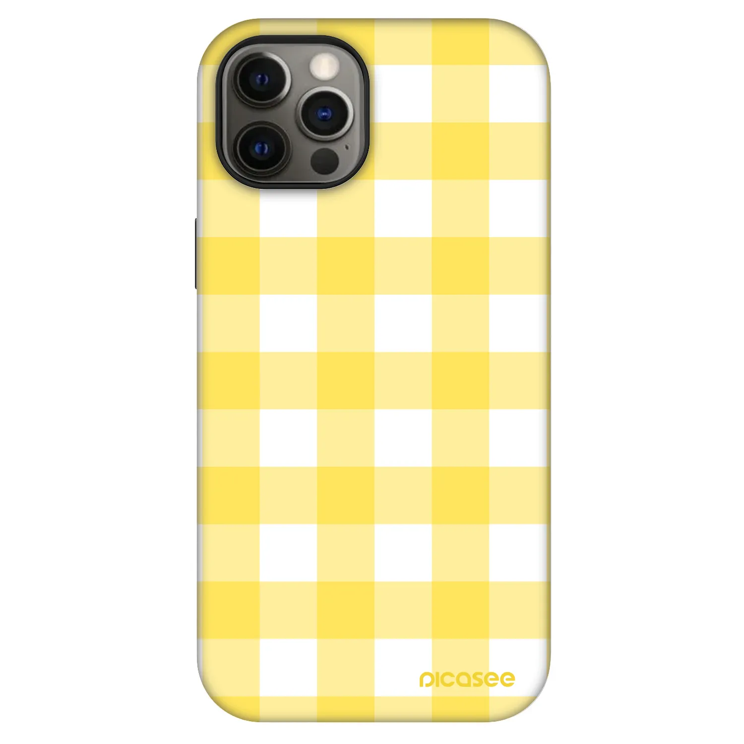 Picasee Fashion Case MagSafe für Apple iPhone 12 - Gride lemon