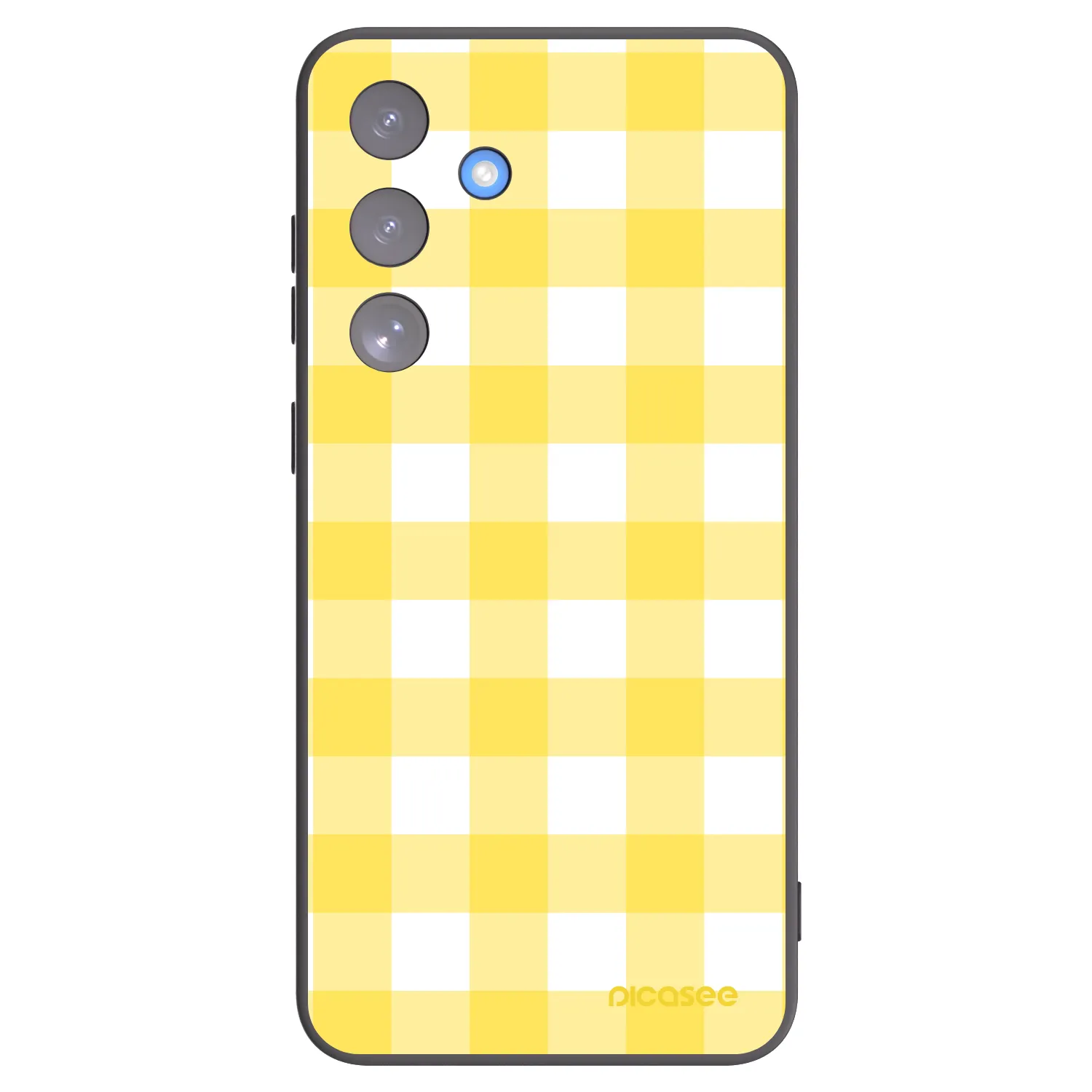 Picasee Samsung Galaxy S25 FE 5G Hülle - Schwarzes Silikon - Gride lemon