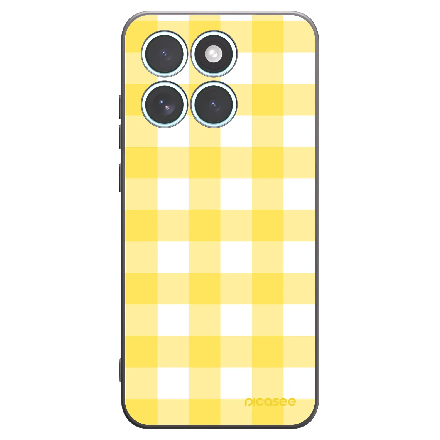 Picasee Motorola Edge 70 Fusion Hülle - Schwarzes Silikon - Gride lemon