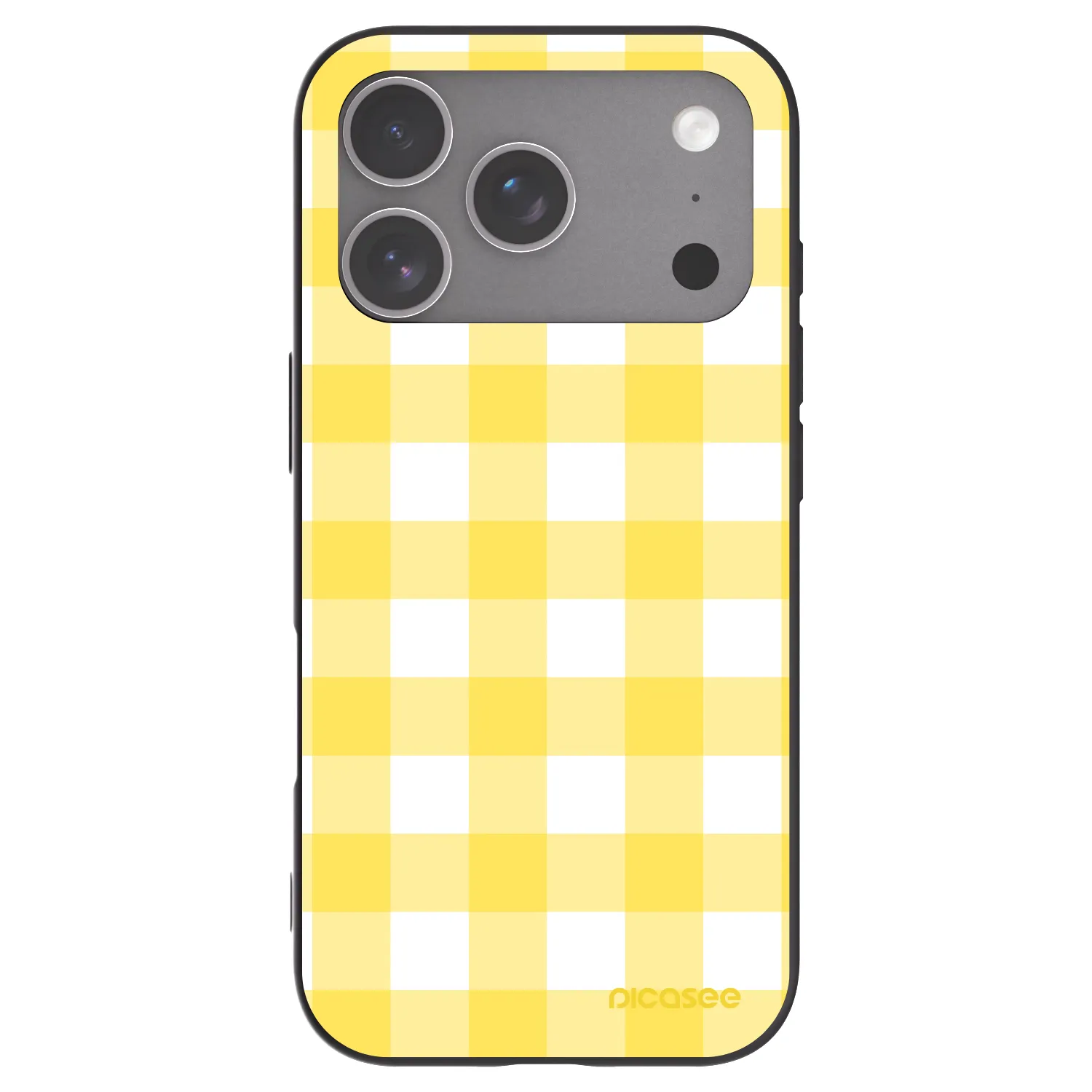 Picasee Apple iPhone 18 Pro Hülle - Schwarzes Silikon - Gride lemon
