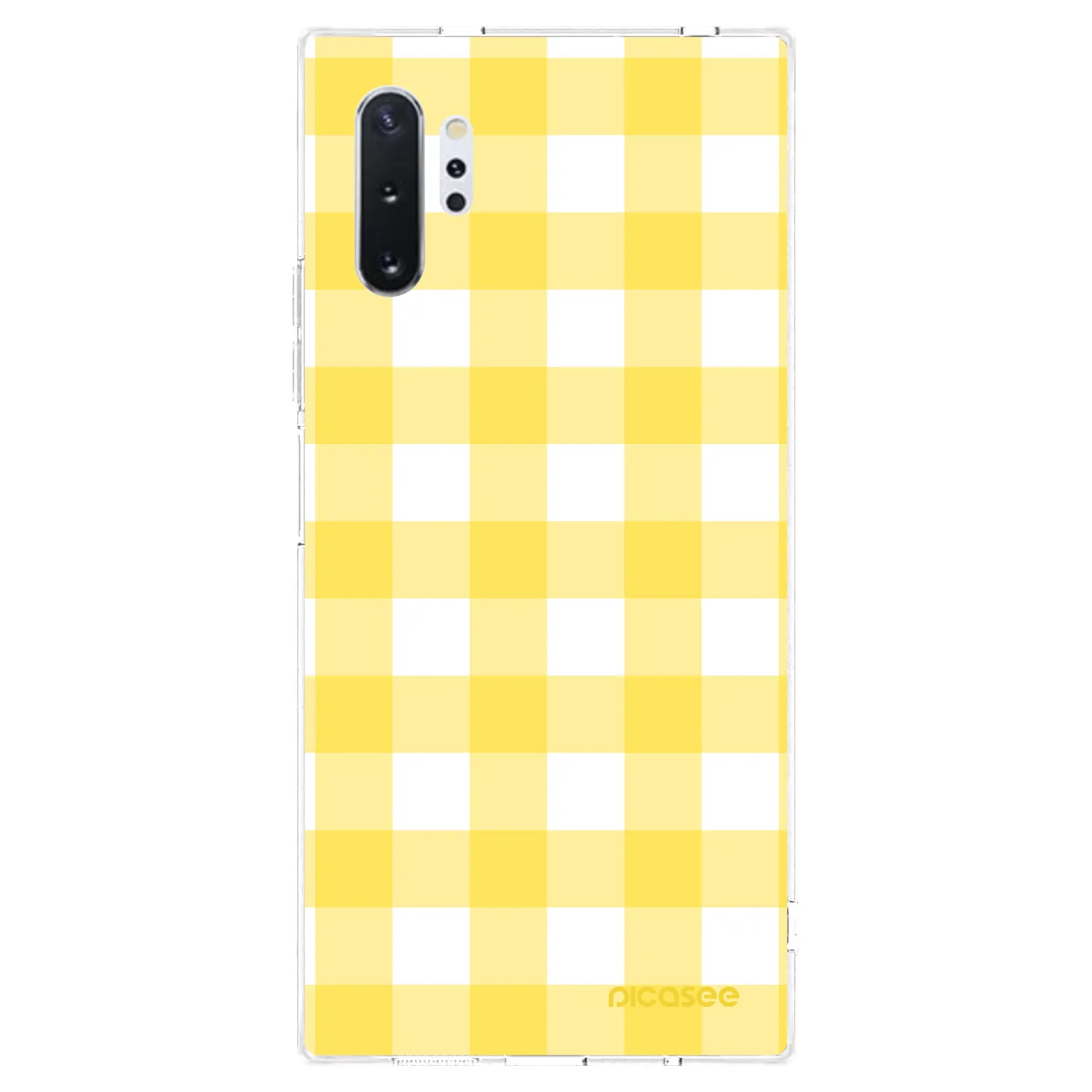 Picasee Samsung Galaxy Note 10+ N975F Hülle - Transparentes Silikon - Gride lemon
