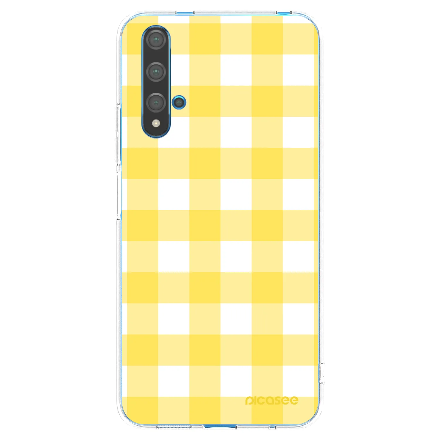 Picasee Huawei Nova 5T Hülle - Transparentes Silikon - Gride lemon