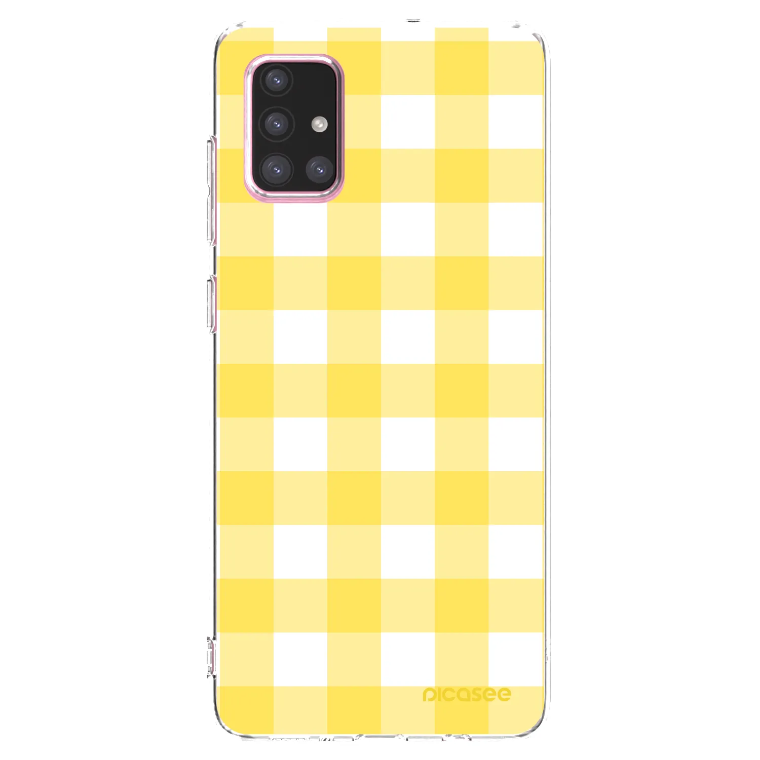Picasee Samsung Galaxy A71 A715F Hülle - Transparentes Silikon - Gride lemon