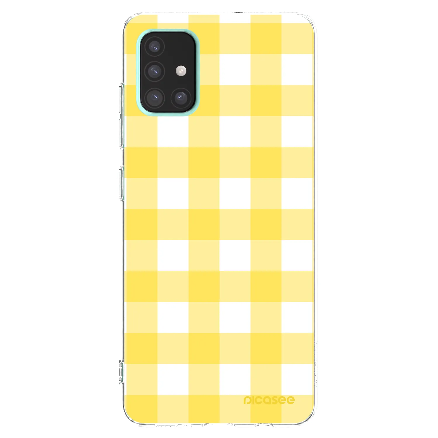 Picasee Samsung Galaxy A51 A515F Hülle - Transparentes Silikon - Gride lemon