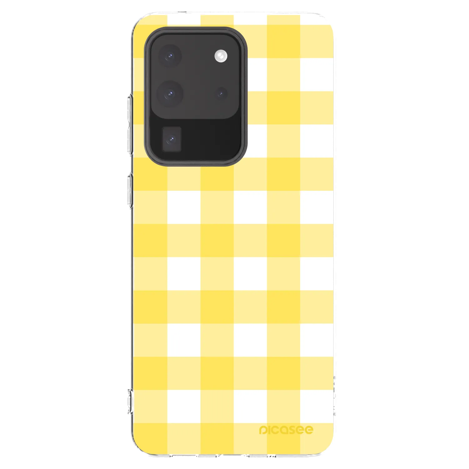 Picasee Samsung Galaxy S20 Ultra 5G G988F Hülle - Transparentes Silikon - Gride lemon