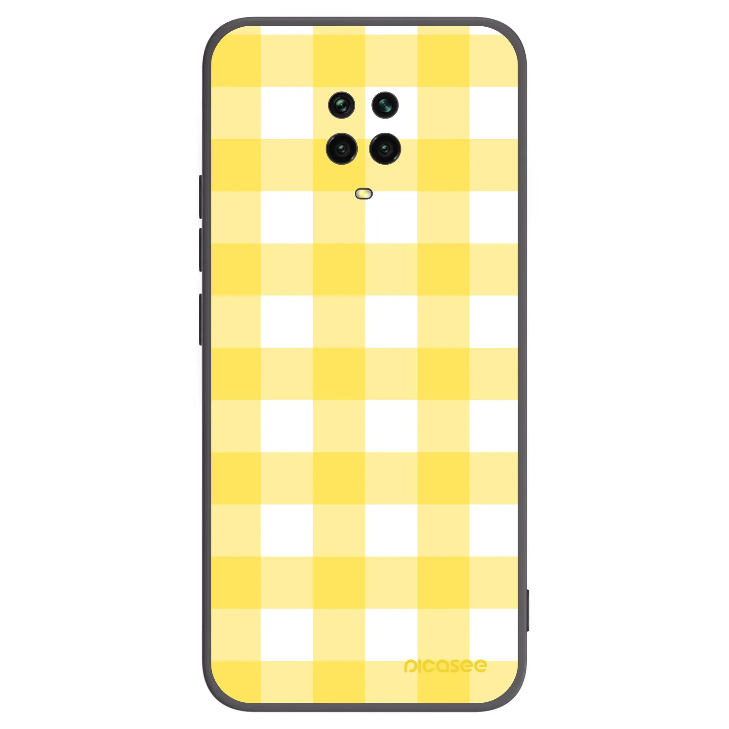 Picasee Xiaomi Redmi Note 9 Pro Hülle - Schwarzes Silikon - Gride lemon