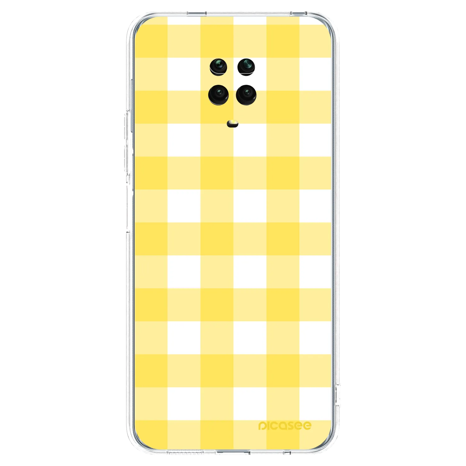 Picasee Xiaomi Redmi Note 9S Hülle - Transparentes Silikon - Gride lemon
