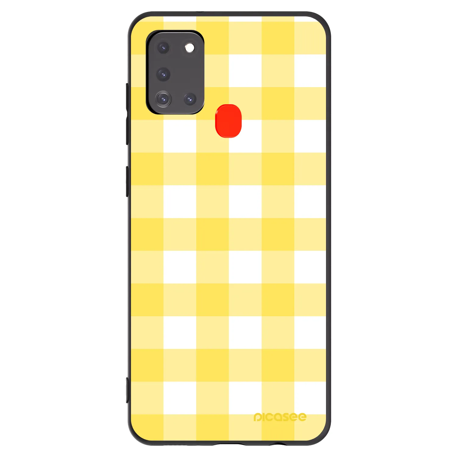 Picasee Samsung Galaxy A21s Hülle - Schwarzes Silikon - Gride lemon