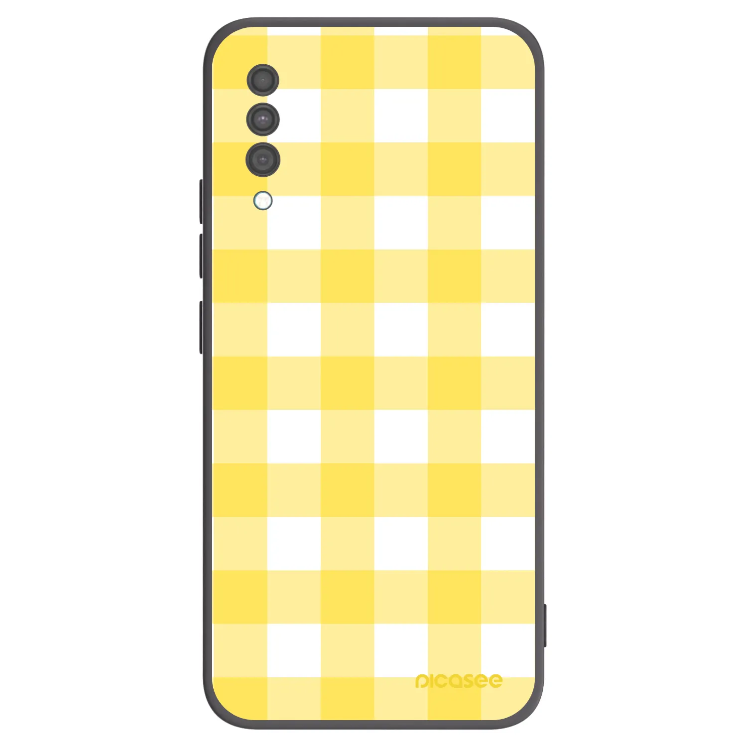 Picasee Samsung Galaxy A30s A307F Hülle - Schwarzes Silikon - Gride lemon