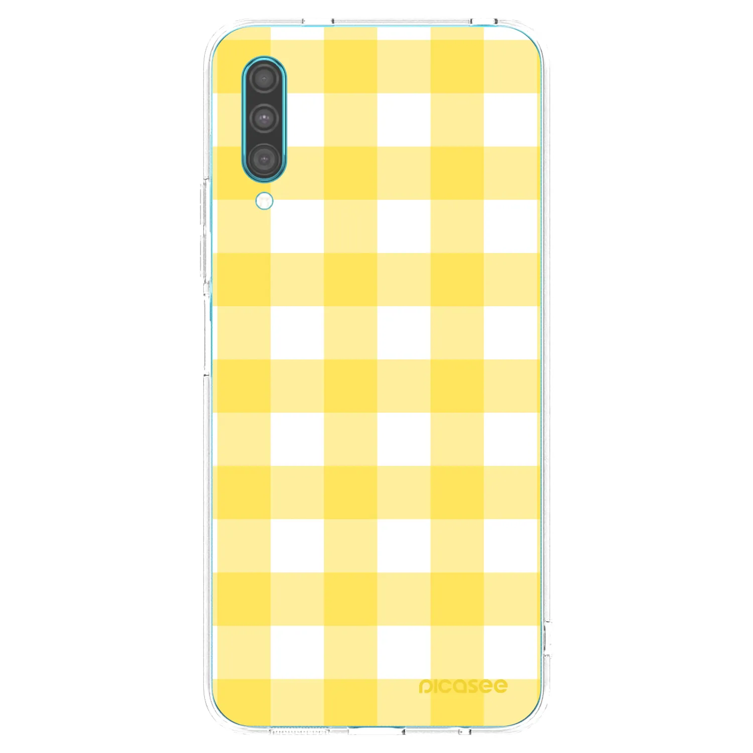 Picasee Samsung Galaxy A30s A307F Hülle - Transparentes Silikon - Gride lemon