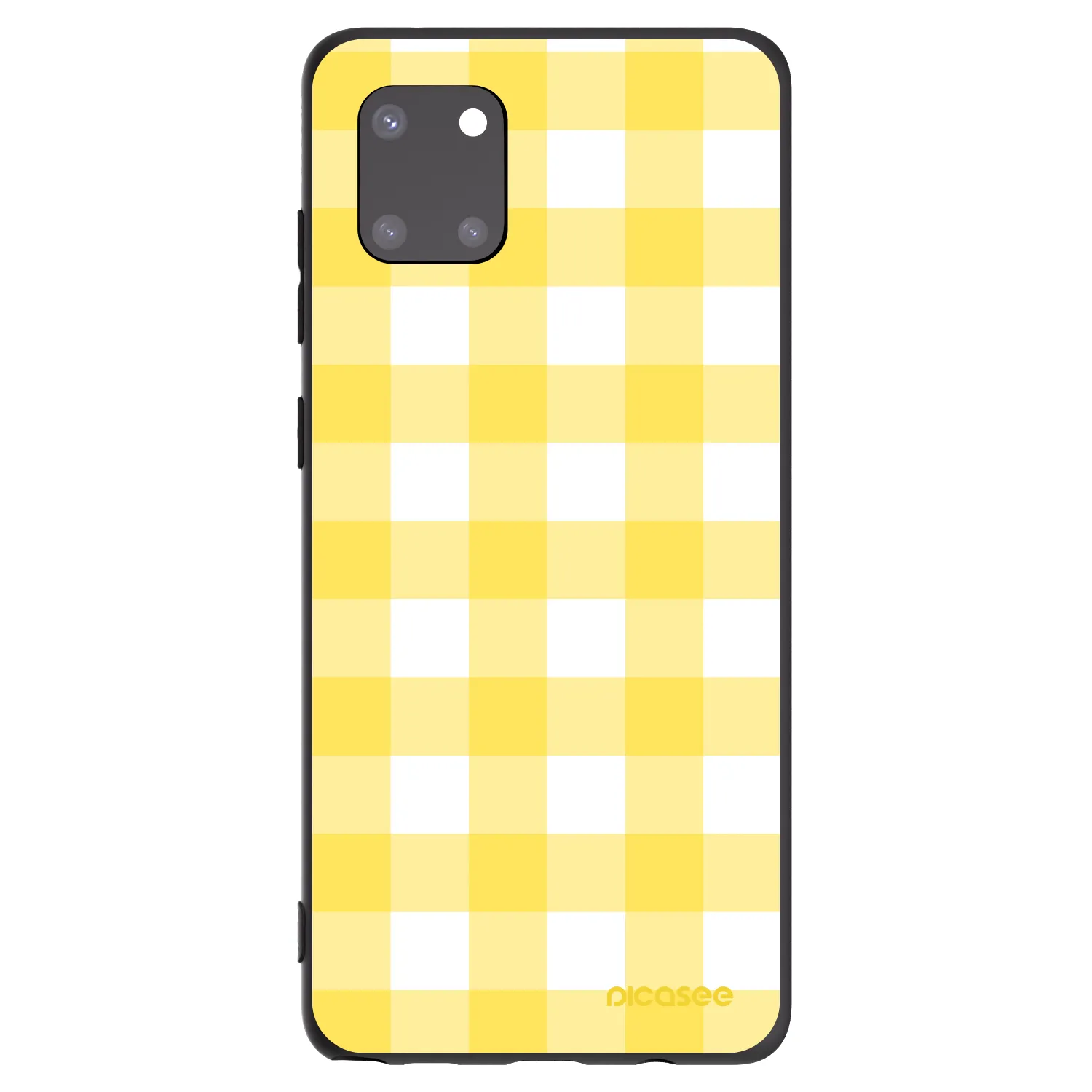 Picasee Samsung Galaxy Note 10 Lite N770F Hülle - Schwarzes Silikon - Gride lemon