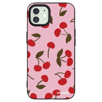 Picasee Apple iPhone 12 Pro Hülle - Schwarzes Silikon - Cherry