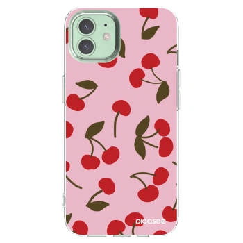 Picasee Apple iPhone 12 Pro Hülle - Transparentes Silikon - Cherry