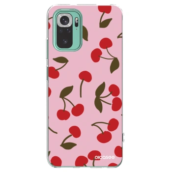 Picasee Xiaomi Redmi Note 10 Pro Hülle - Transparentes Silikon - Cherry