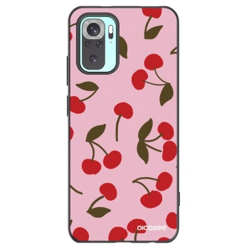 Picasee Xiaomi Redmi Note 10 Pro Hülle - Schwarzes Silikon - Cherry