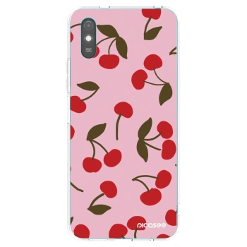 Picasee Xiaomi Redmi 9AT Hülle - Transparentes Silikon - Cherry