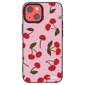 Picasee Apple iPhone 13 mini Hülle - Schwarzes Silikon - Cherry