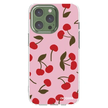 Picasee Apple iPhone 13 Pro Hülle - Transparentes Silikon - Cherry