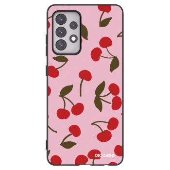 Picasee Samsung Galaxy A52s 5G A528B Hülle - Schwarzes Silikon - Cherry