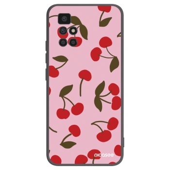 Picasee Xiaomi Redmi 10 Hülle - Schwarzes Silikon - Cherry