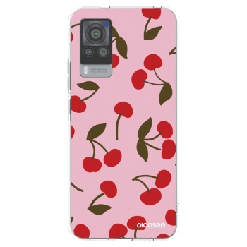 Picasee Vivo X60 Pro 5G Hülle - Transparentes Silikon - Cherry