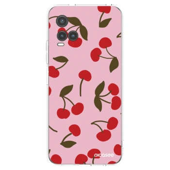 Picasee Vivo Y33s Hülle - Transparentes Silikon - Cherry