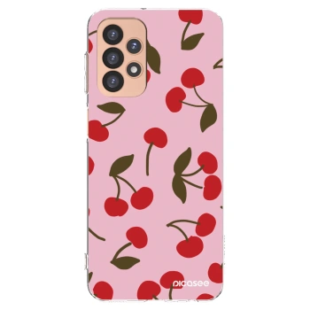 Picasee Samsung Galaxy A23 A236B 5G Hülle - Transparentes Silikon - Cherry