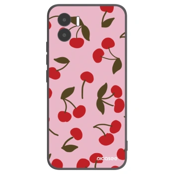 Picasee Xiaomi Redmi A1 Hülle - Schwarzes Silikon - Cherry
