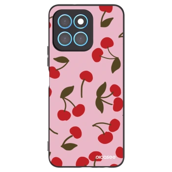 Picasee Honor X6 Hülle - Schwarzes Silikon - Cherry