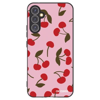 Picasee Samsung Galaxy A34 5G A346B Hülle - Schwarzes Silikon - Cherry