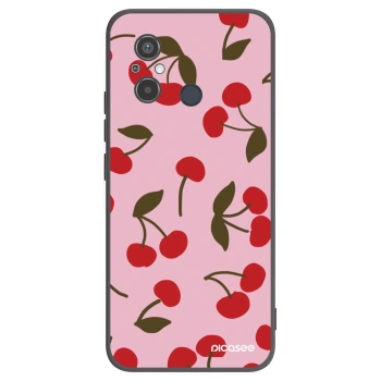 Picasee Xiaomi Redmi 12C Hülle - Schwarzes Silikon - Cherry