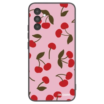 Picasee Samsung Galaxy A04s A047F Hülle - Schwarzes Silikon - Cherry