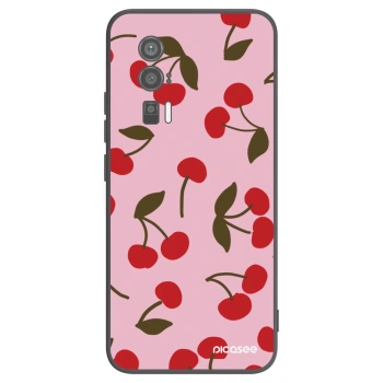 Picasee Xiaomi Poco F5 Pro 5G Hülle - Schwarzes Silikon - Cherry