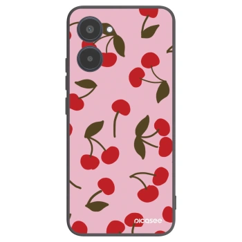 Picasee Realme 10 4G Hülle - Schwarzes Silikon - Cherry