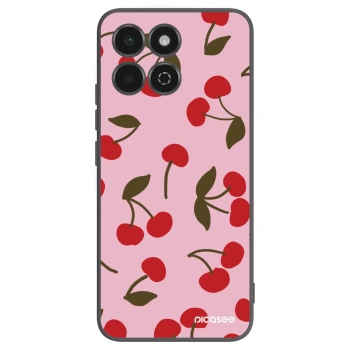 Picasee Honor 200 Smart 5G Hülle - Schwarzes Silikon - Cherry