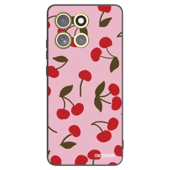 Picasee Motorola Moto G86 5G Hülle - Schwarzes Silikon - Cherry