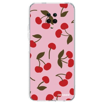 Picasee Xiaomi Redmi Note 9S Hülle - Transparentes Silikon - Cherry