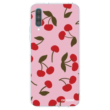 Picasee Samsung Galaxy A30s A307F Hülle - Transparentes Silikon - Cherry