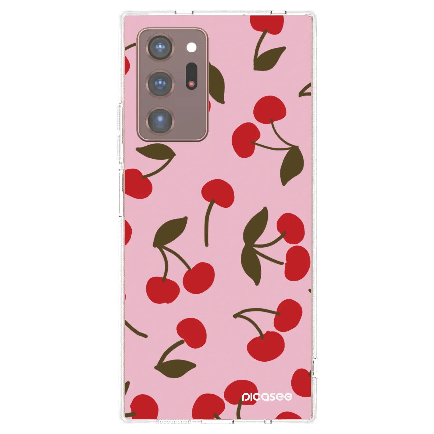 Picasee Samsung Galaxy Note 20 Ultra Hülle - Transparentes Silikon - Cherry