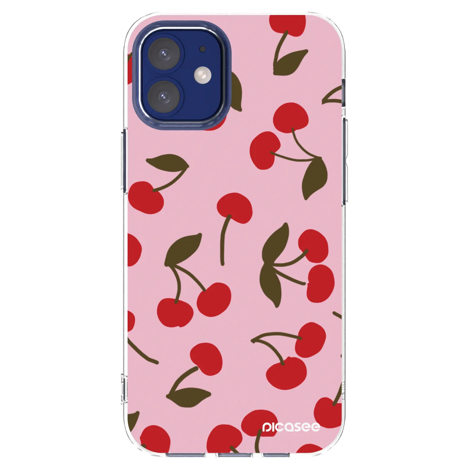 Picasee Apple iPhone 12 mini Hülle - Transparentes Silikon - Cherry