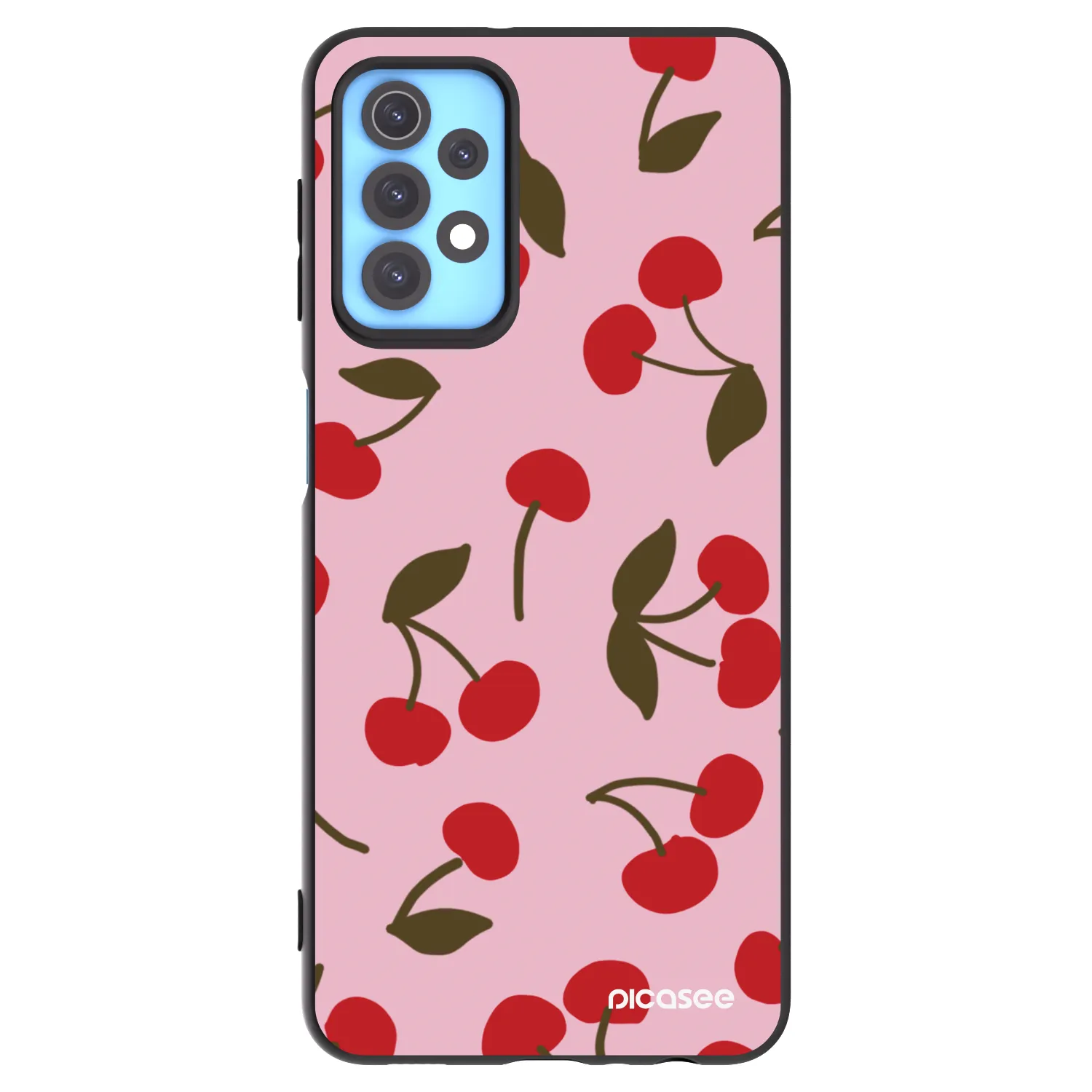 Picasee Samsung Galaxy A32 4G SM-A325F Hülle - Schwarzes Silikon - Cherry