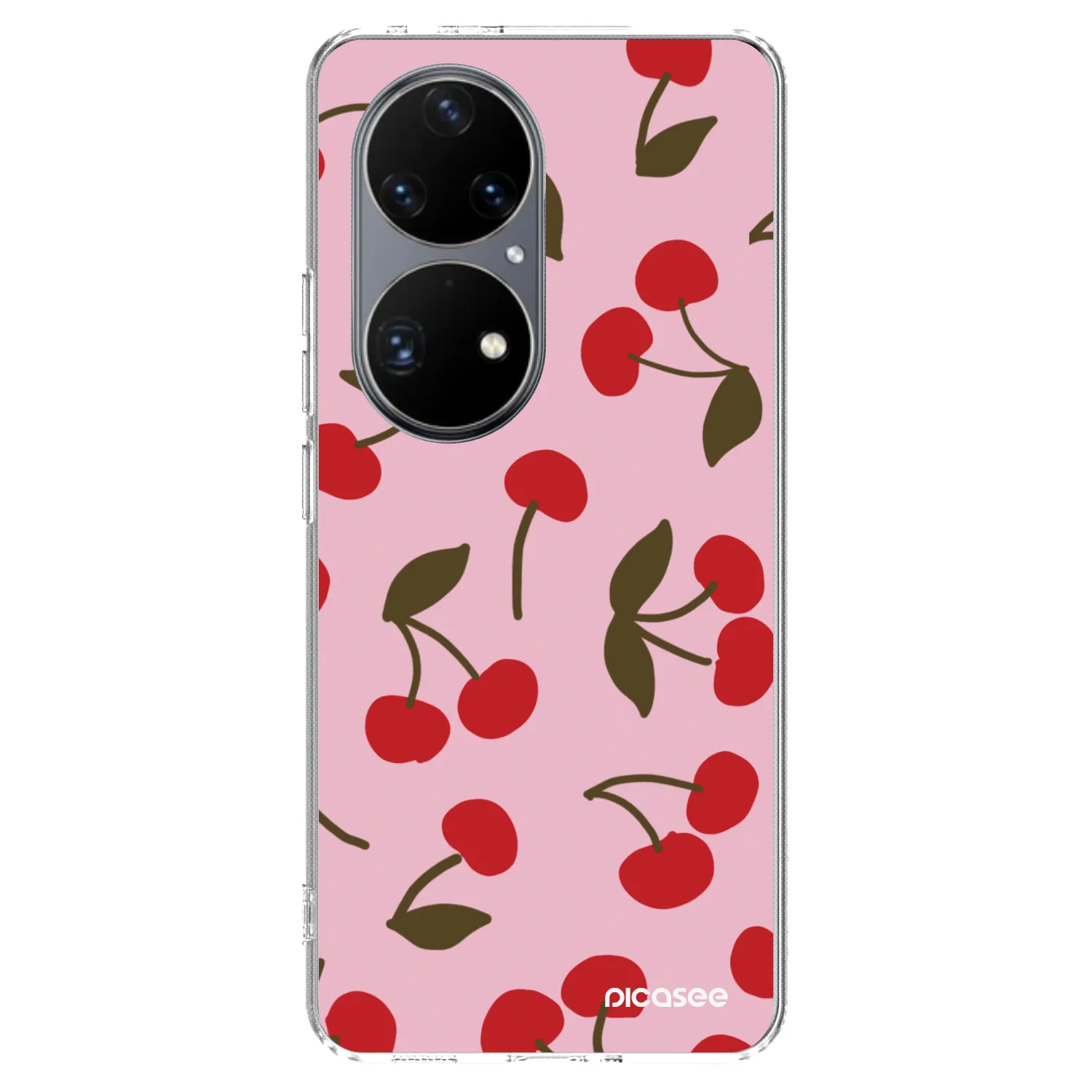 Picasee Huawei P50 Hülle - Transparentes Silikon - Cherry